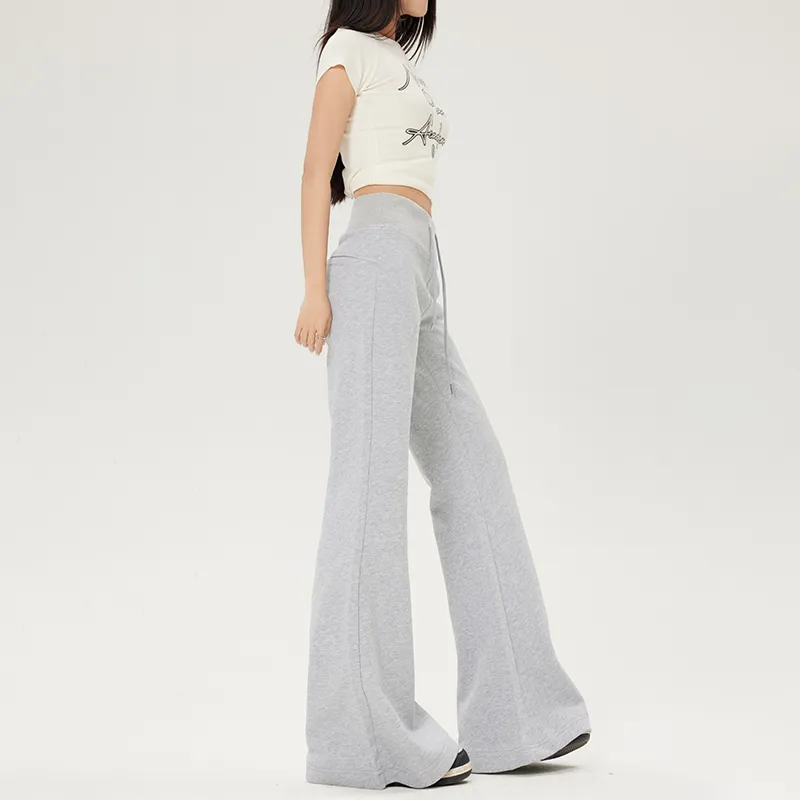 Wen Shan Casual Pants Women's Light Gray-6