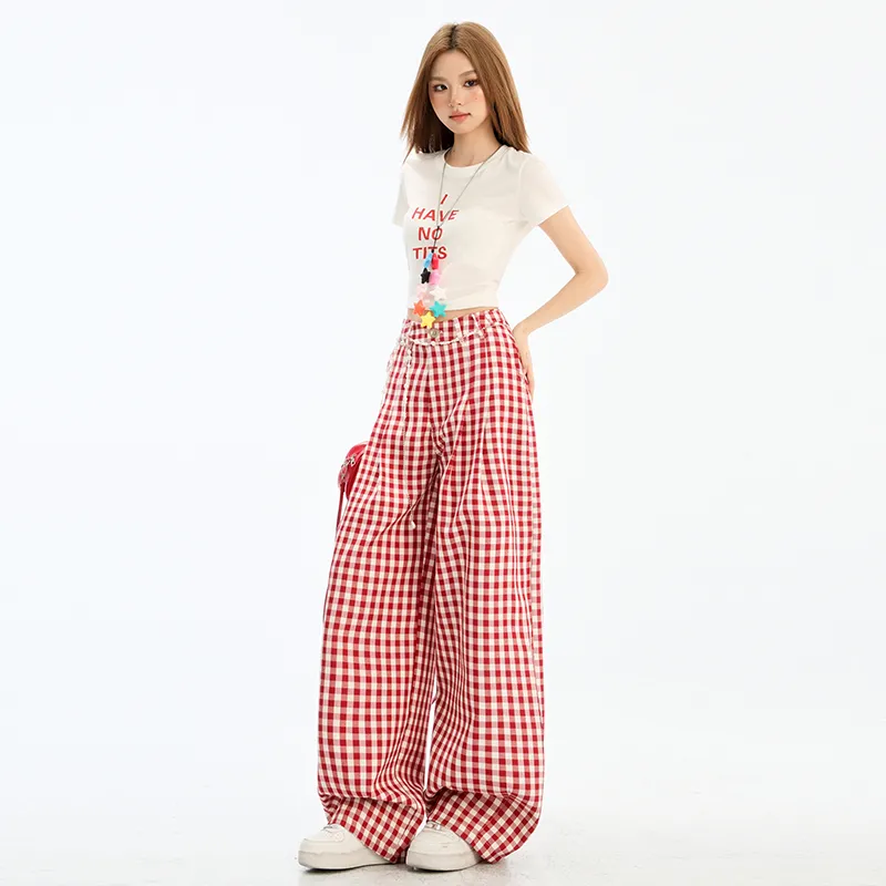 Wen Shan Casual Pants Women's Red-10