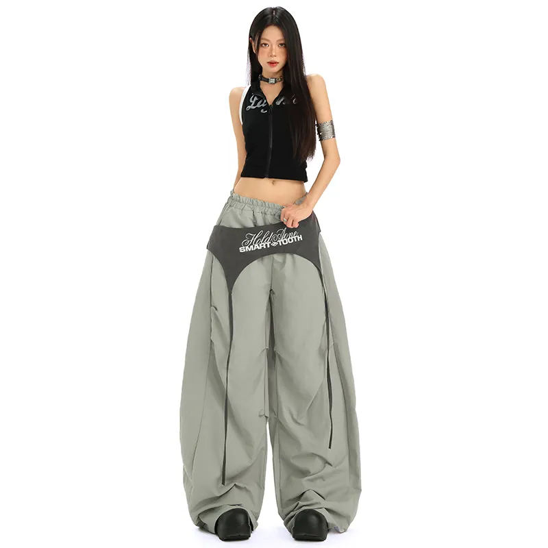 Wen Shan Casual Pants Women's Gray Pants-2