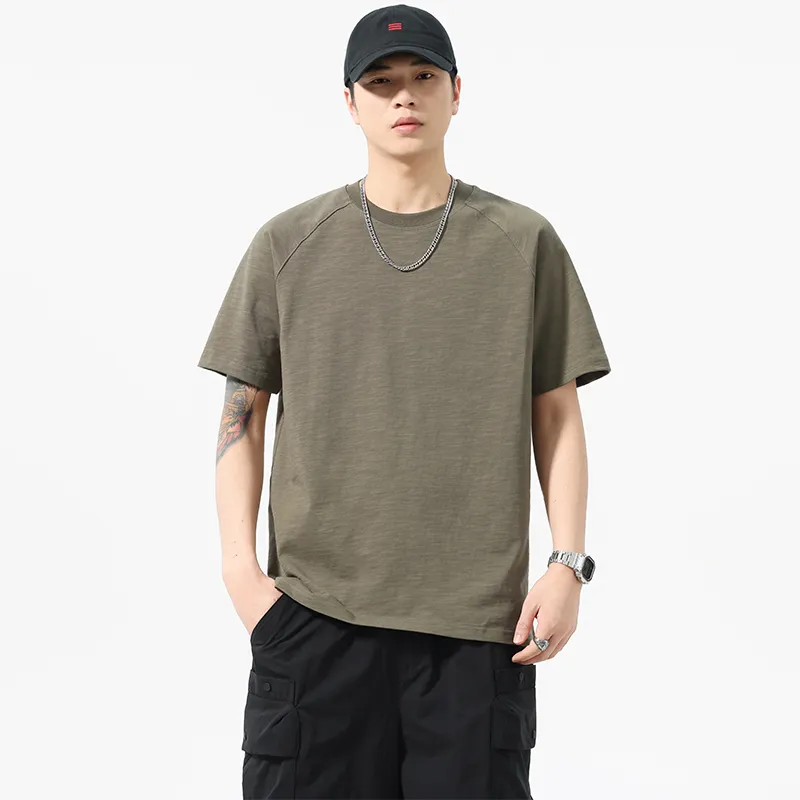 Wen Shan T Shirt Unisex Olive Green-2
