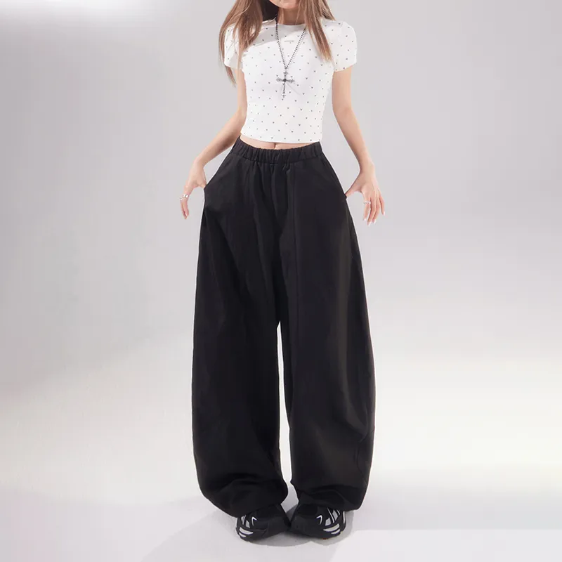 Wen Shan Casual Pants Women's Black-9