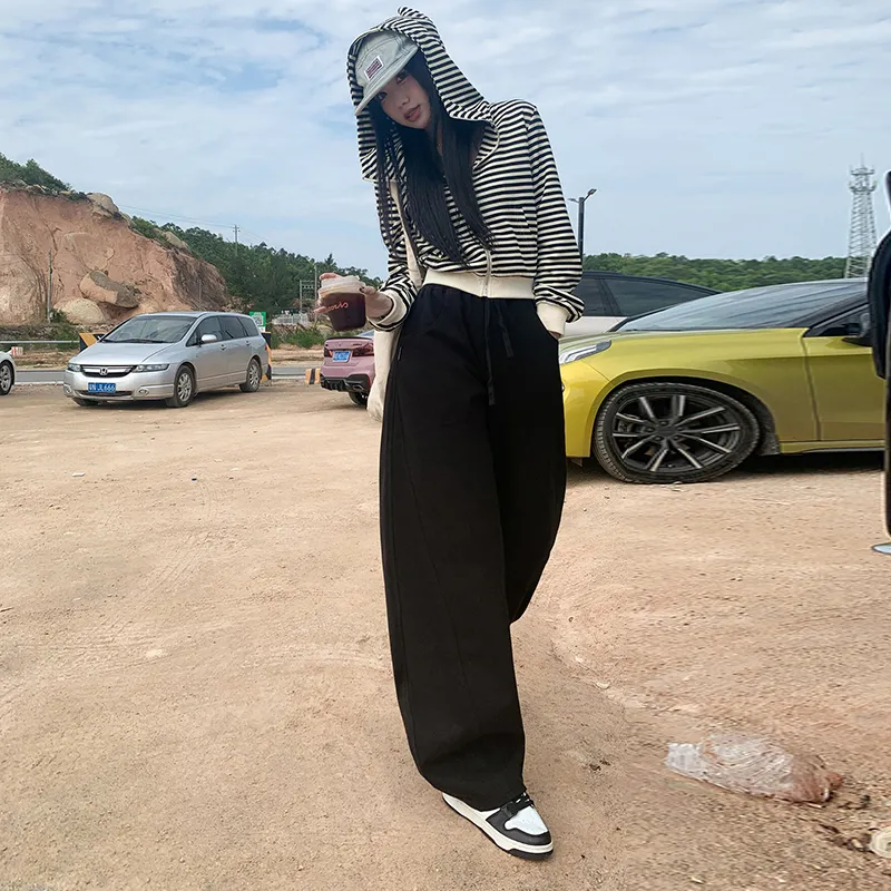 Wen Shan Casual Pants Women's Black-2