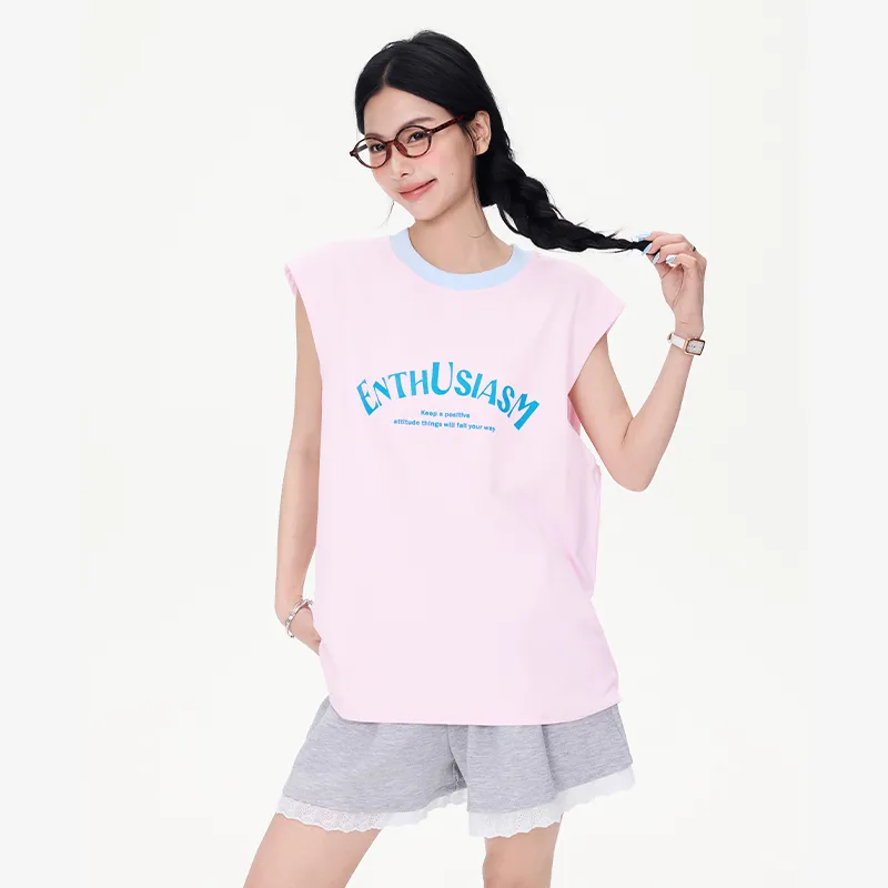 Wen Shan Tank Top Women's Girly Pink-4