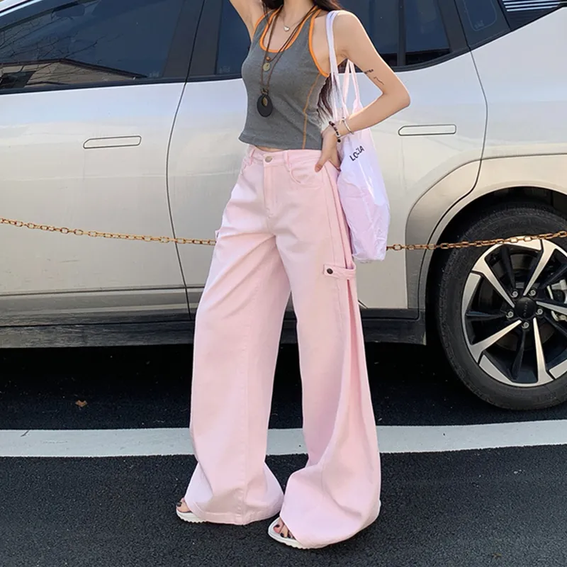Wen Shan Jeans Women's Cherry Blossom Pink-3