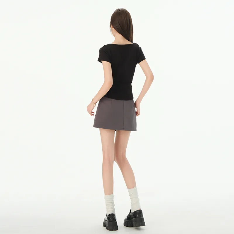 Wen Shan T Shirts Women's Black-5