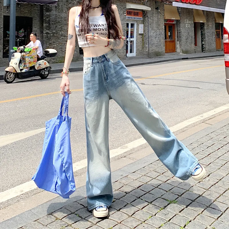 Wen Shan Jeans Women's Light Blue-2