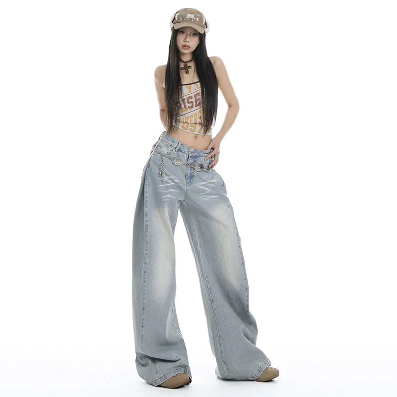 Wen Shan Jeans Women's Light Blue-3