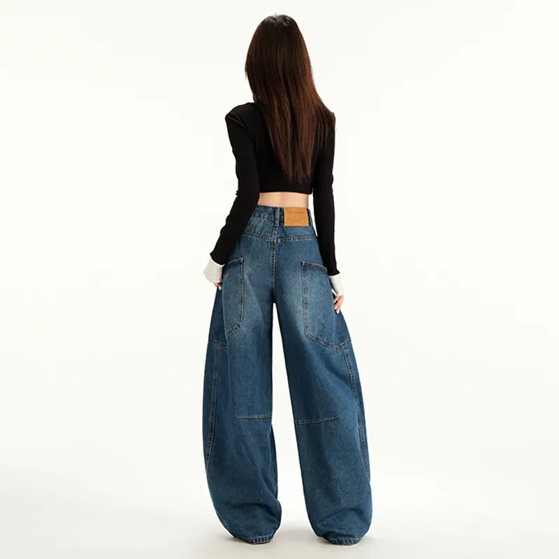 Wen Shan Jeans Women's Vintage Blue-2