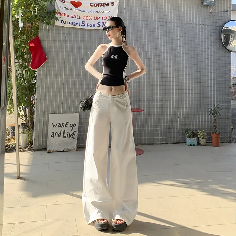 Wen Shan Casual Pants Women's White-2