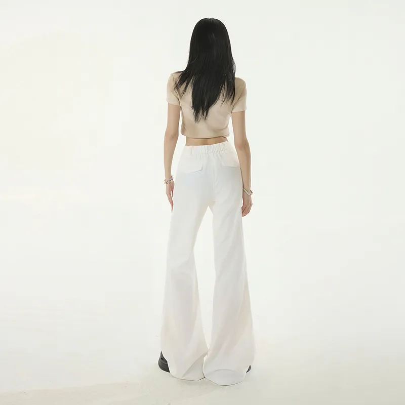 Wen Shan Jeans Women's White Pants-5