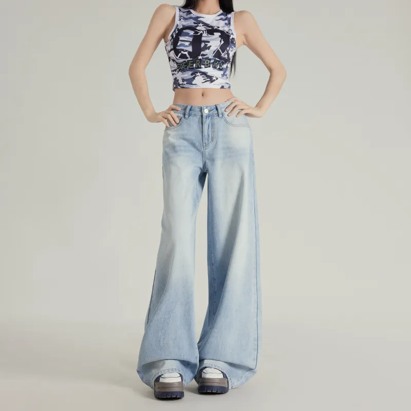 Wen Shan Jeans Women's Sky Blue-3