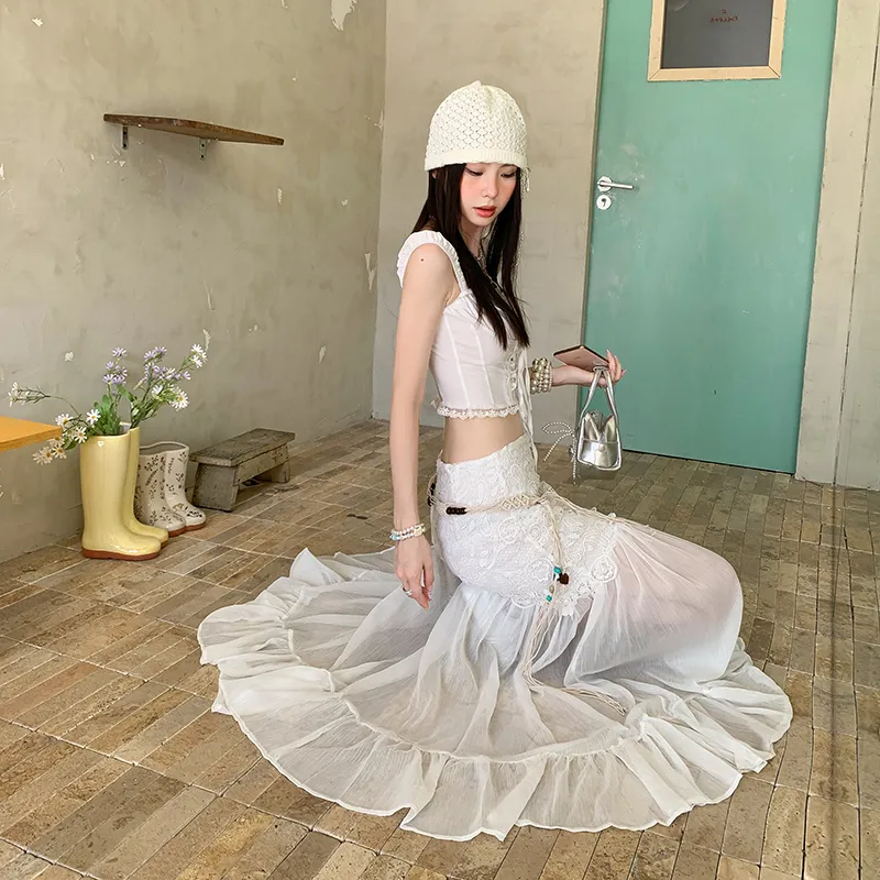 Wen Shan Casual Long Skirt Women's-4