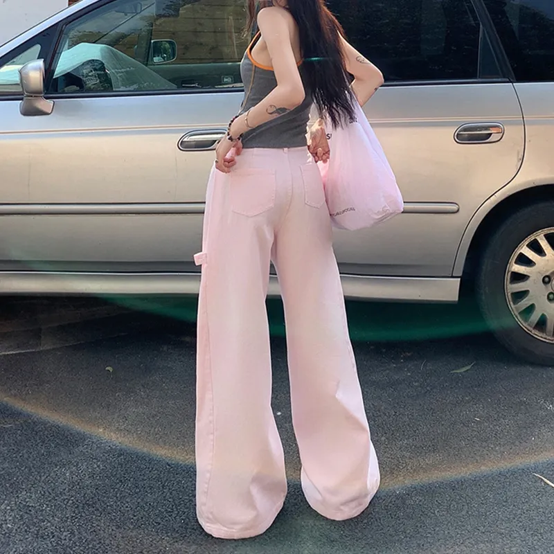 Wen Shan Jeans Women's Cherry Blossom Pink-5