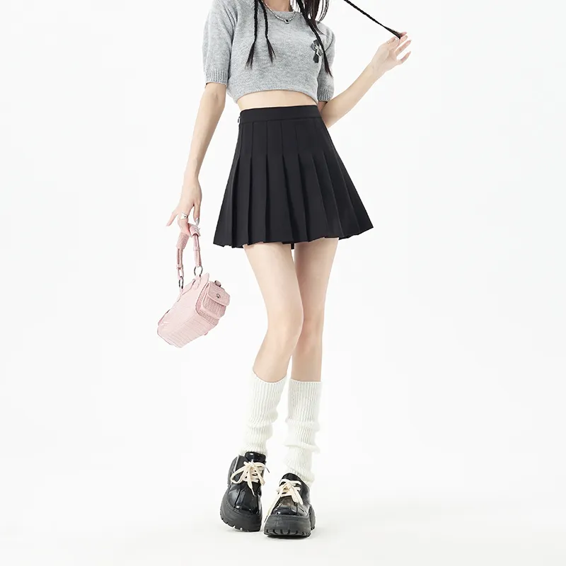 Wen Shan Casual Short Skirts Women's Black-2