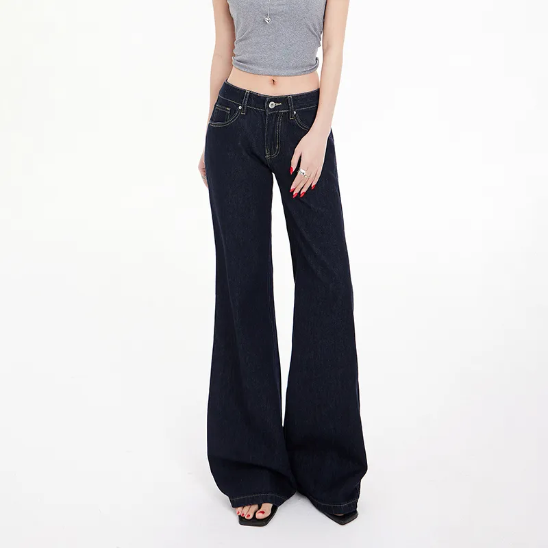 Wen Shan Jeans Women's Dark Blue-7