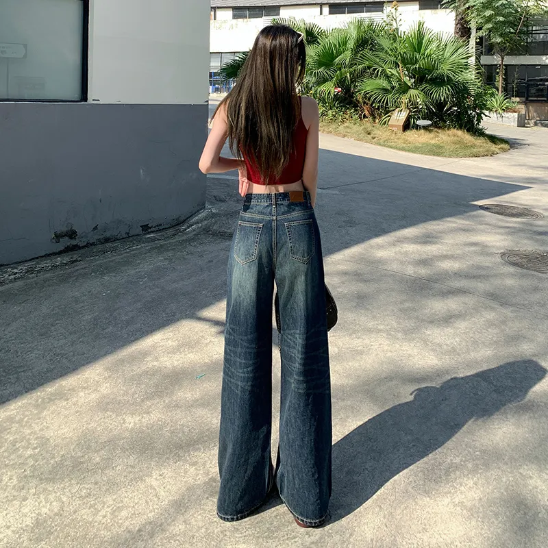 Wen Shan Jeans Women's Vintage Blue-9