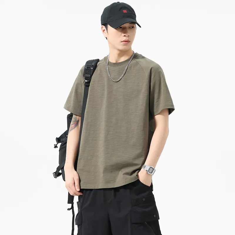 Wen Shan T Shirt Unisex Olive Green-4