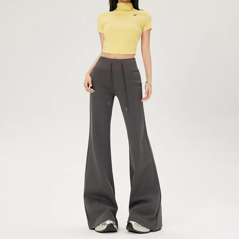 Wen Shan Casual Pants Women's Dark Gray-6