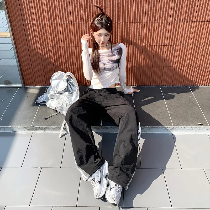 Wen Shan Casual Pants Women's Black-3