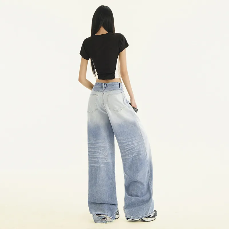 Wen Shan Jeans Women's Light Blue-4