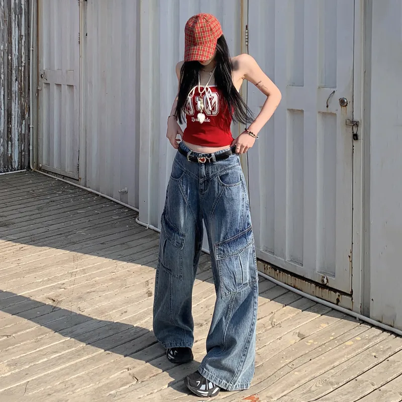 Wen Shan Jeans Women's Vintage Blue-12