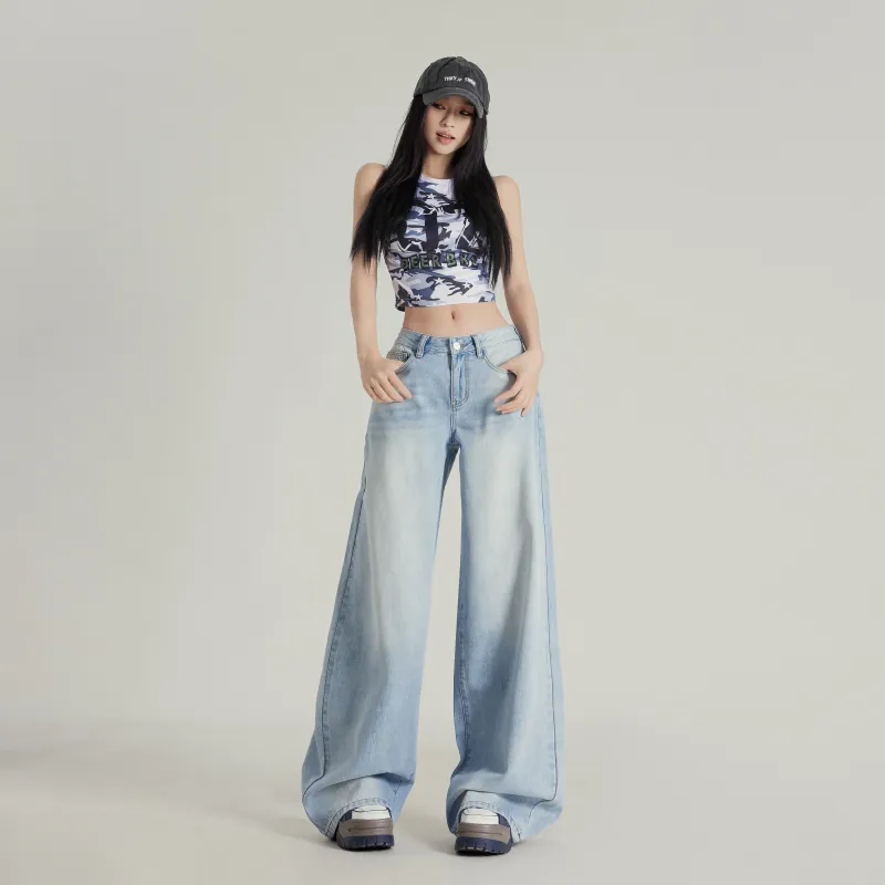 Wen Shan Jeans Women's Sky Blue-8