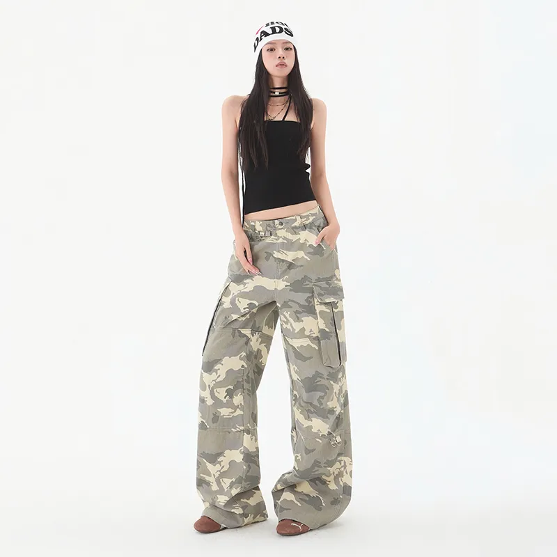 Wen Shan Jeans Women's Camouflage-9