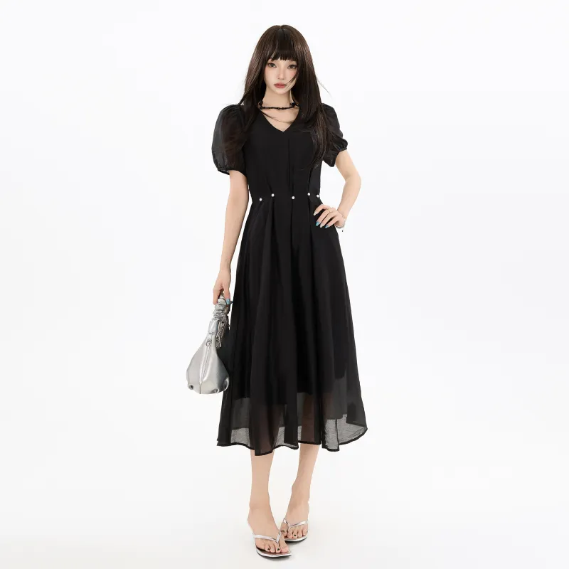Wen Shan Short Sleeved Dress Women's-2