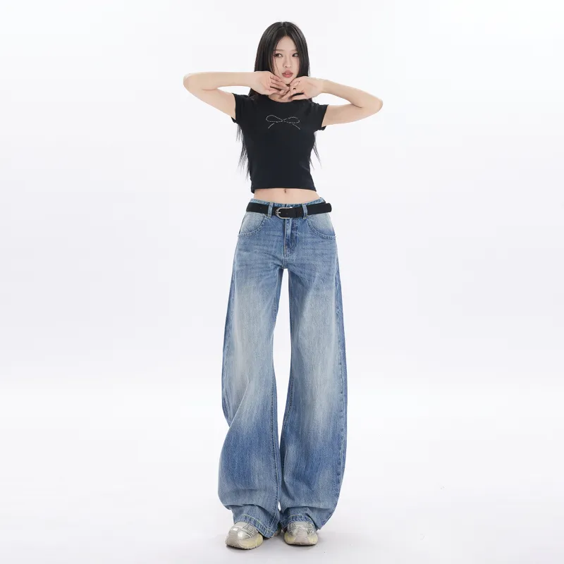 Wen Shan Jeans Women's Sky Blue-3