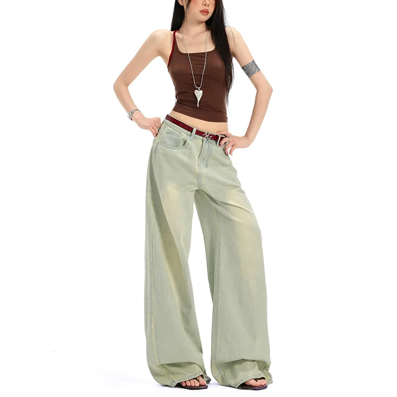 Wen Shan Jeans Women's Washed Color-6