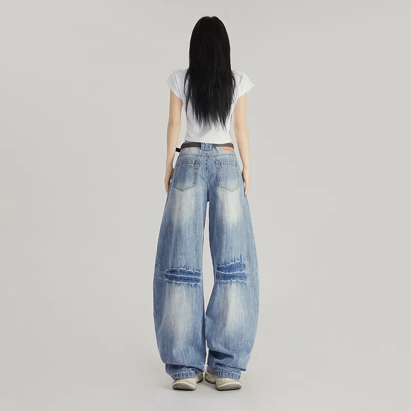 Wen Shan Jeans Women's Vintage Blue-4