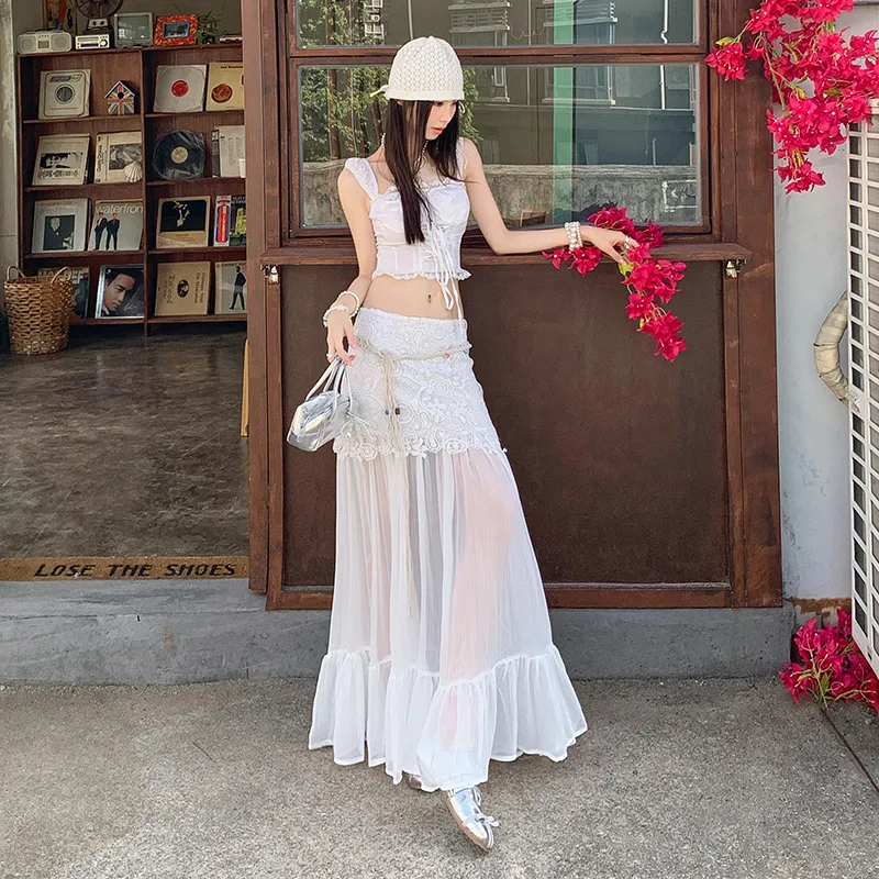 Wen Shan Casual Long Skirt Women's-3