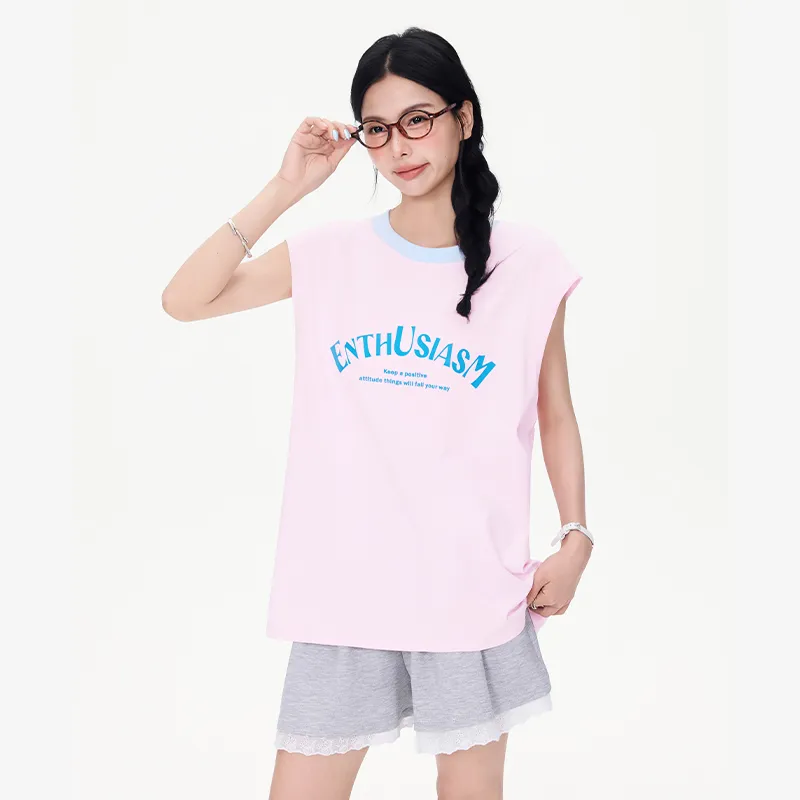 Wen Shan Tank Top Women's Girly Pink-3