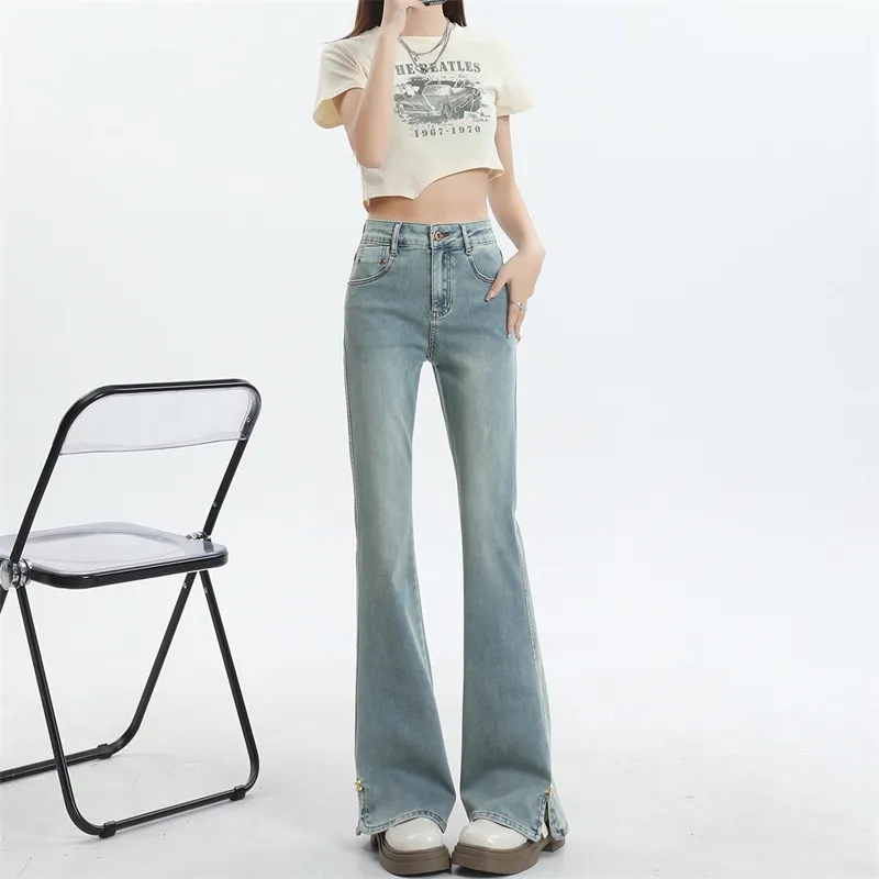 Wen Shan Jeans Women's Light Blue-8