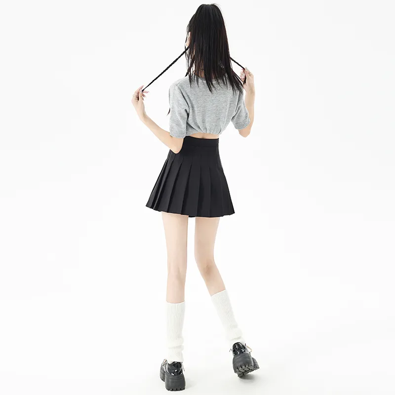 Wen Shan Casual Short Skirts Women's Black-4