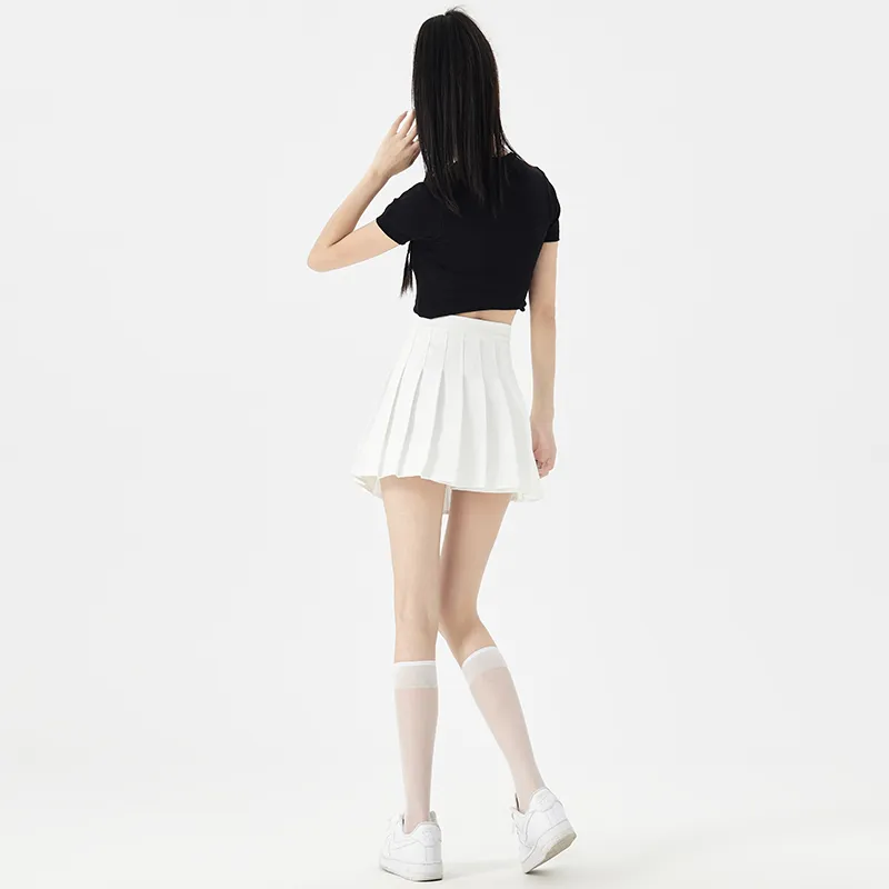Wen Shan Casual Short Skirts Women's White-4