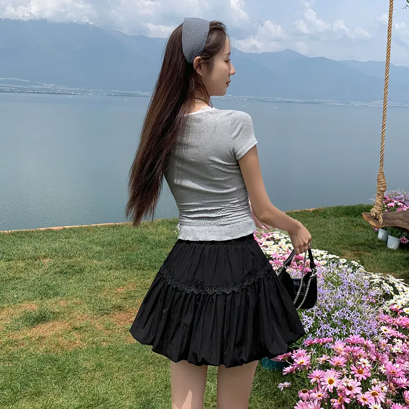 Wen Shan Casual Short Skirts Women's-6