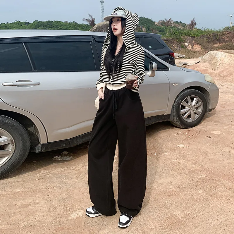 Wen Shan Casual Pants Women's Black-6