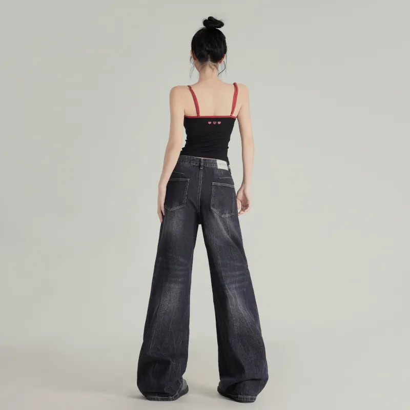 Wen Shan Jeans Women's Black Gray-11