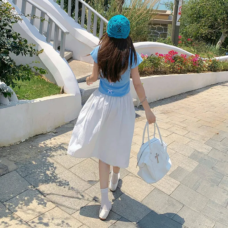 Wen Shan Casual Long Skirt Women's White-6