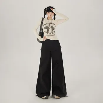Wen Shan Casual Pants Women's Black