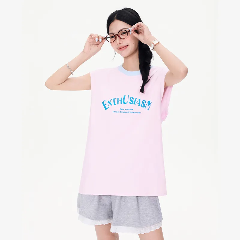 Wen Shan Tank Top Women's Girly Pink-5