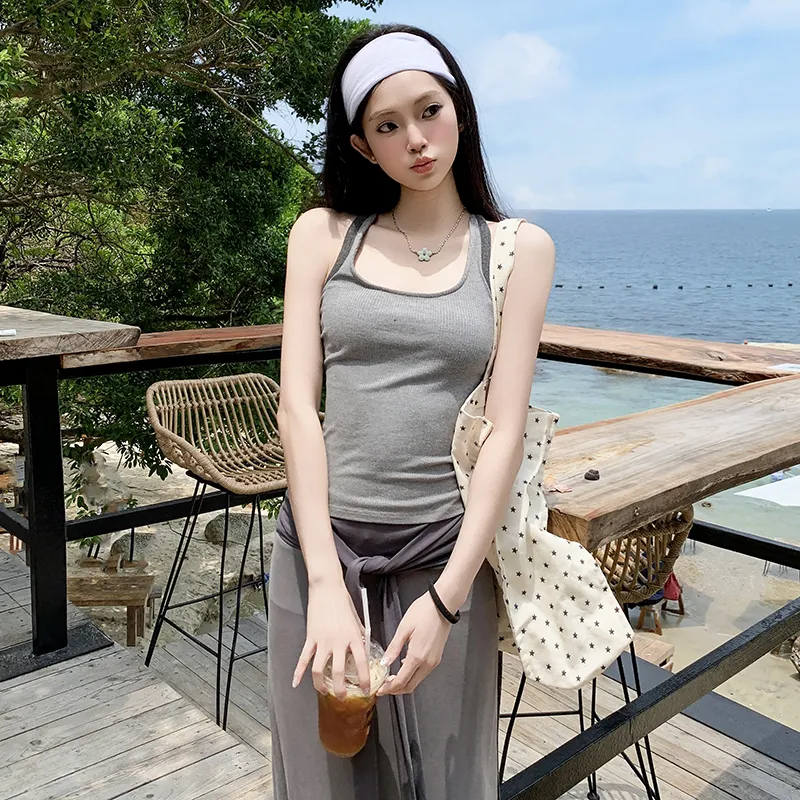 Wen Shan Tank Top Women's Heather Gray-5