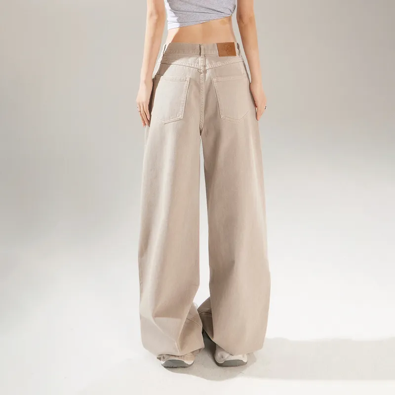 Wen Shan Jeans Women's Gray Wood Tone-11