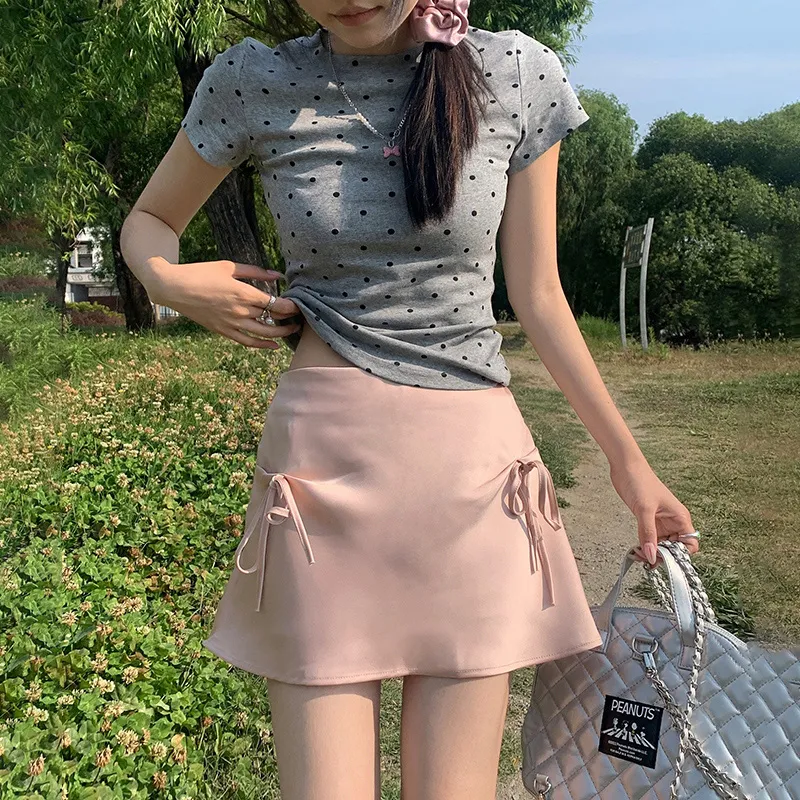 Wen Shan Casual Short Skirts Women's Pink-2
