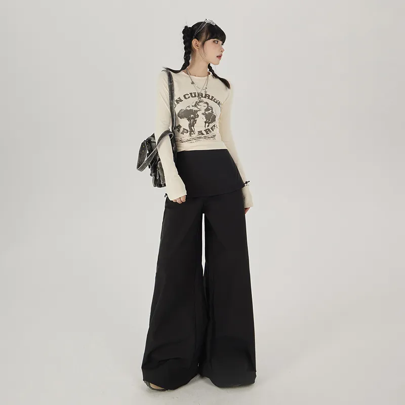 Wen Shan Casual Pants Women's Black-5