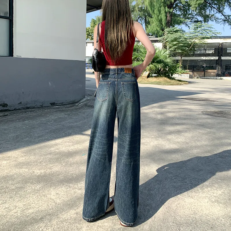 Wen Shan Jeans Women's Vintage Blue-4