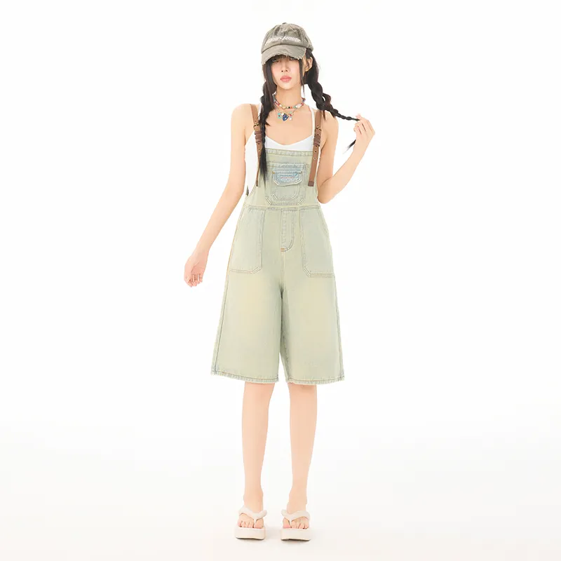 Wen Shan Overalls Women's Yellow Mud-4