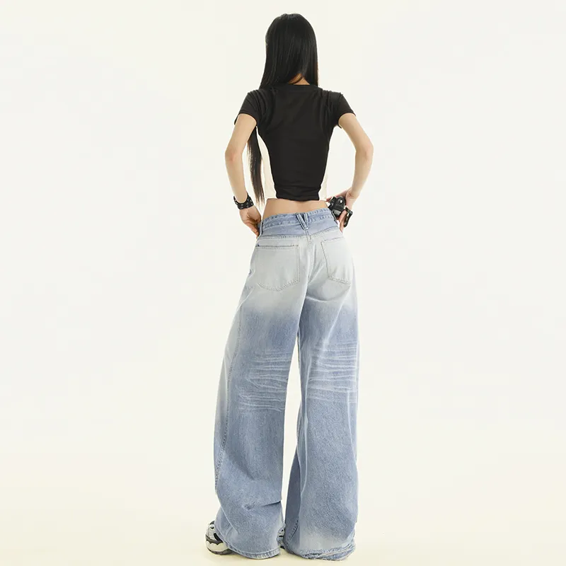 Wen Shan Jeans Women's Light Blue-9
