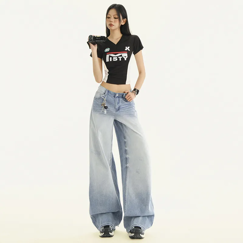 Wen Shan Jeans Women's Light Blue-7